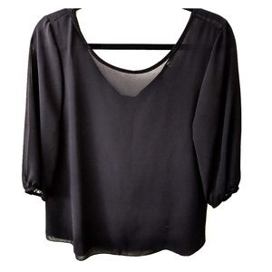 Boutique Sheer 3/4 Sleeve Top